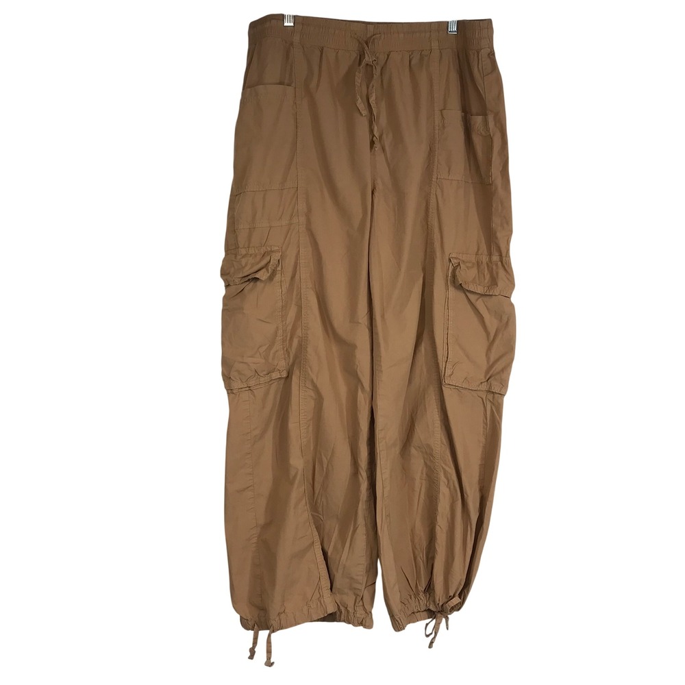 aerie Brown Cargo Track Joggers